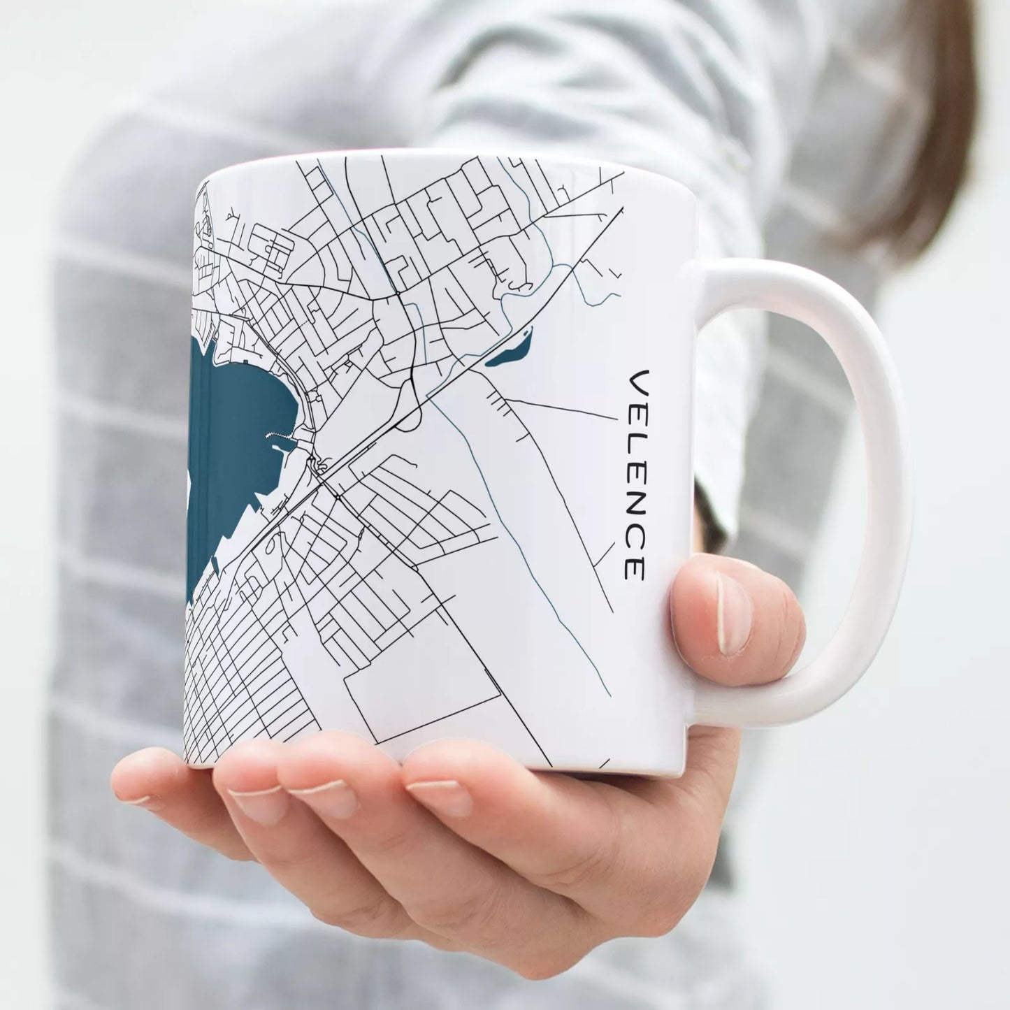 Velence - Térképes bögre