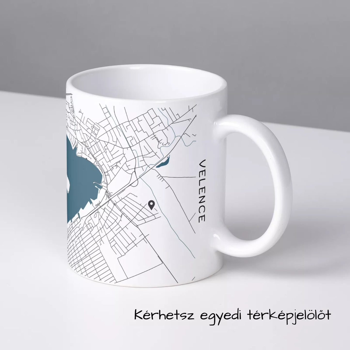 Velence - Térképes bögre