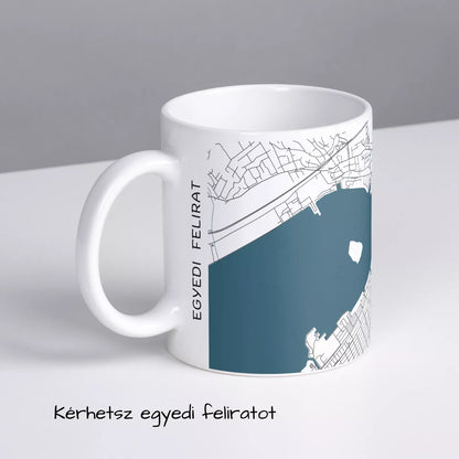 Velence - Térképes bögre