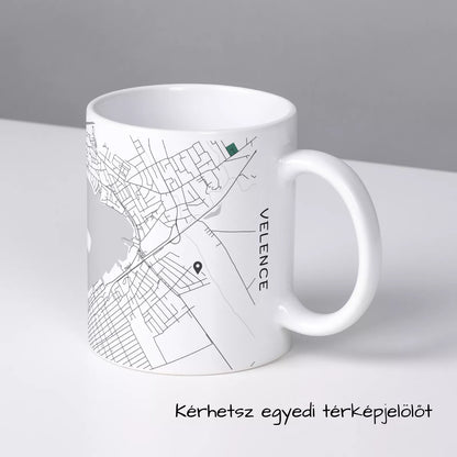 Velence - Térképes bögre
