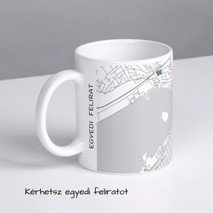 Velence - Térképes bögre