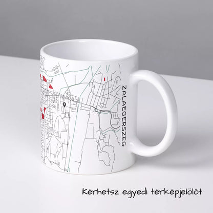 Zalaegerszeg - Térképes bögre