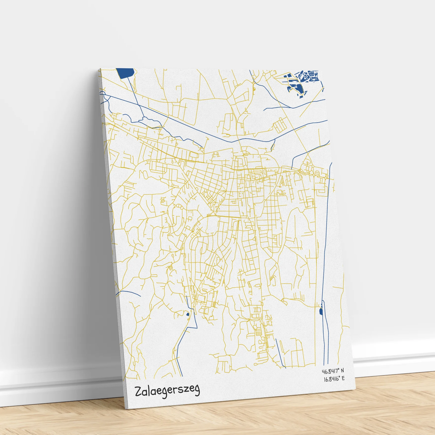 Zalaegerszeg - Térképes vászonkép