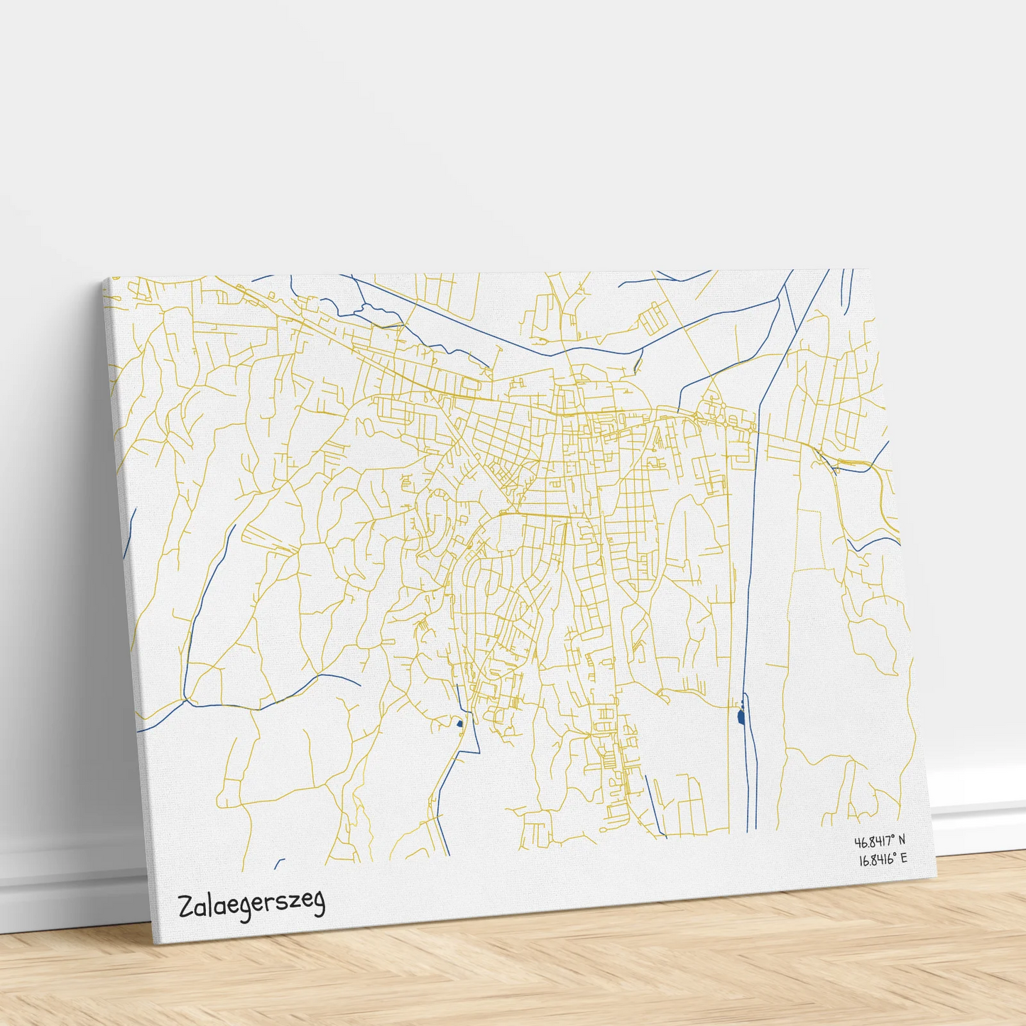 Zalaegerszeg - Térképes vászonkép