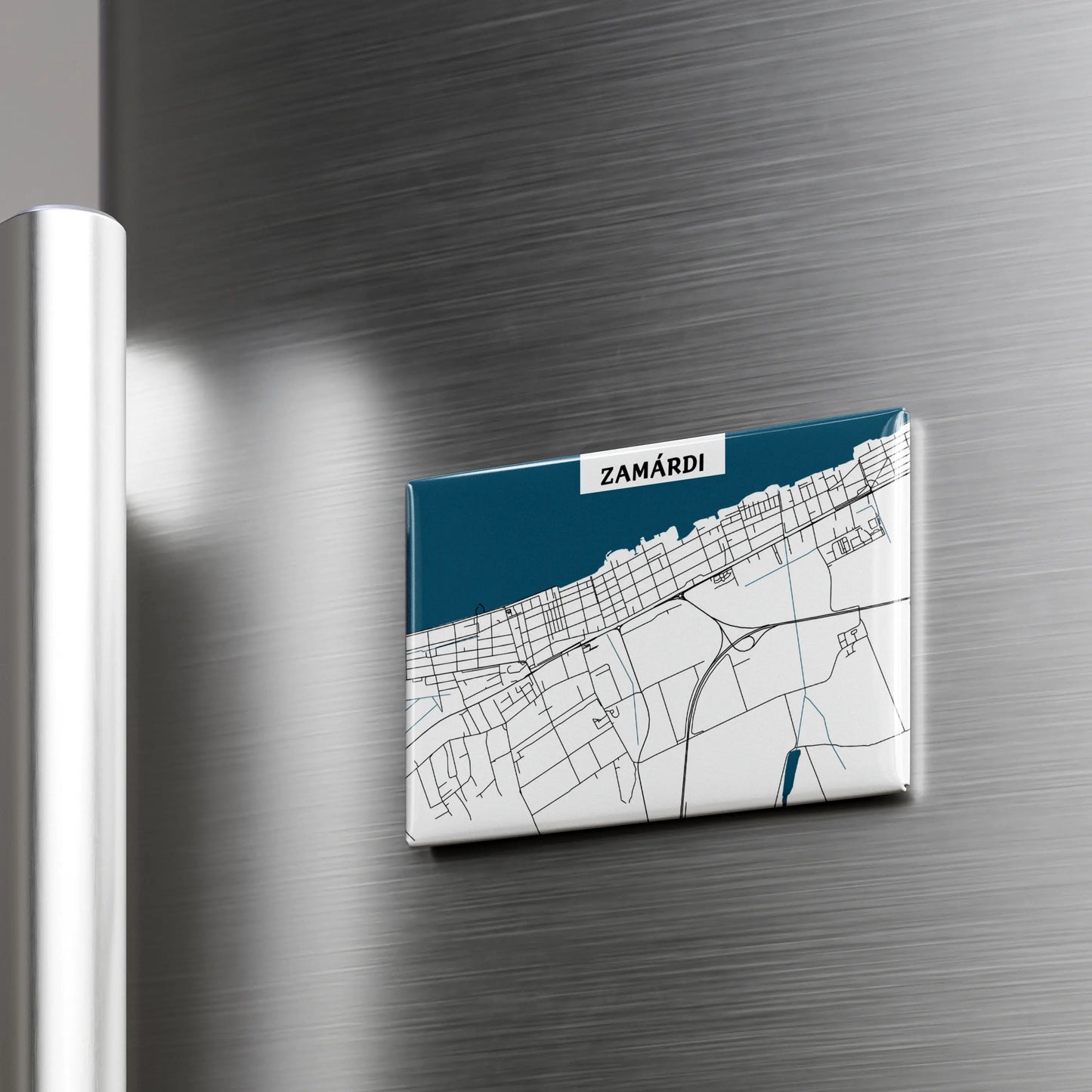 Zamárdi - Térképes hűtőmágnes