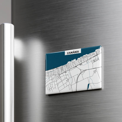 Zamárdi - Térképes hűtőmágnes